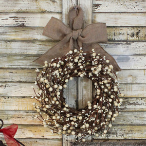 Mini Berry Wreath with Bow