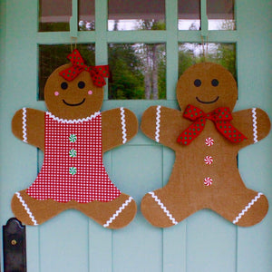 Gingerbread Man Door Hanger