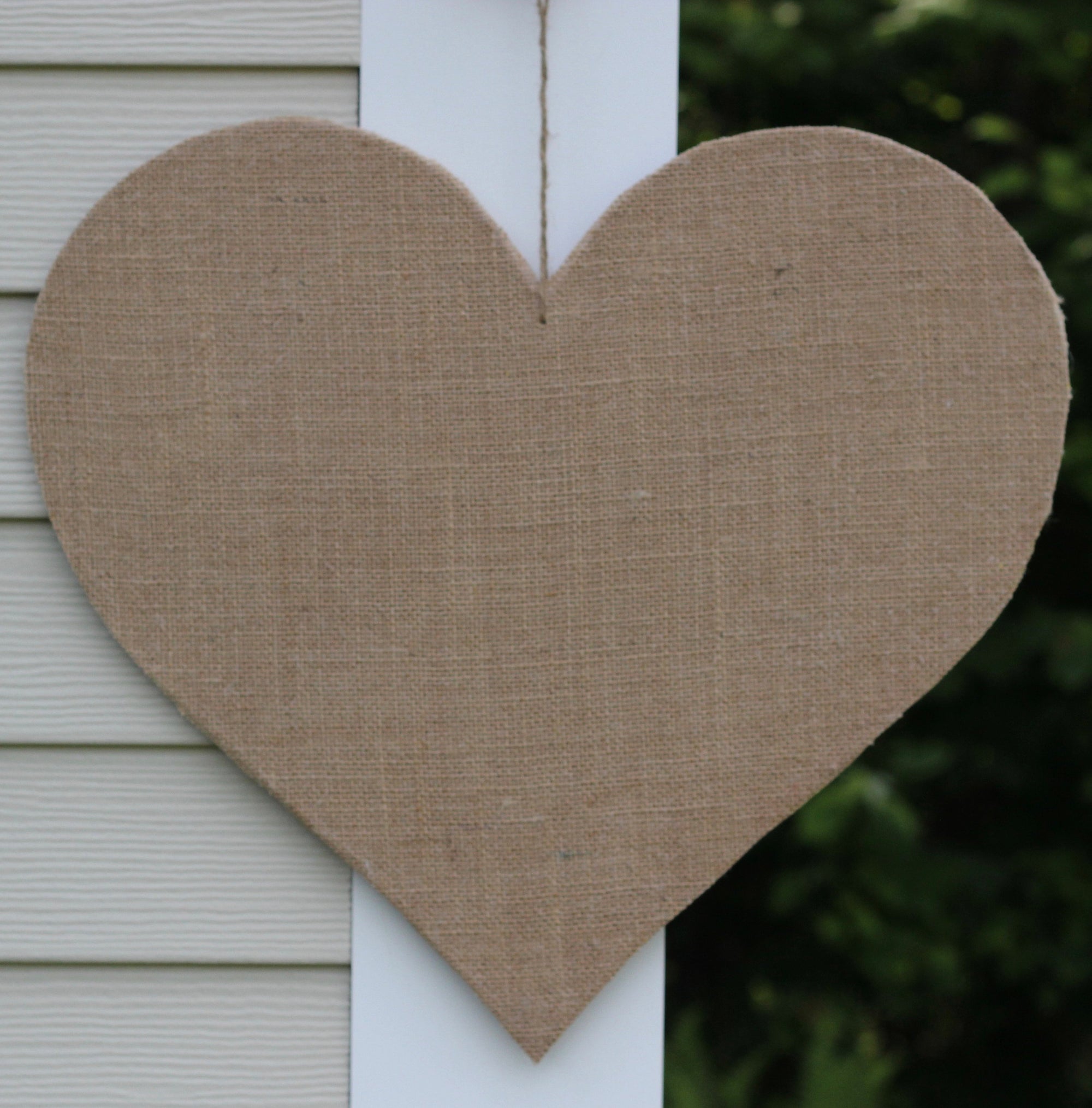 Rustic Burlap Heart Decoration