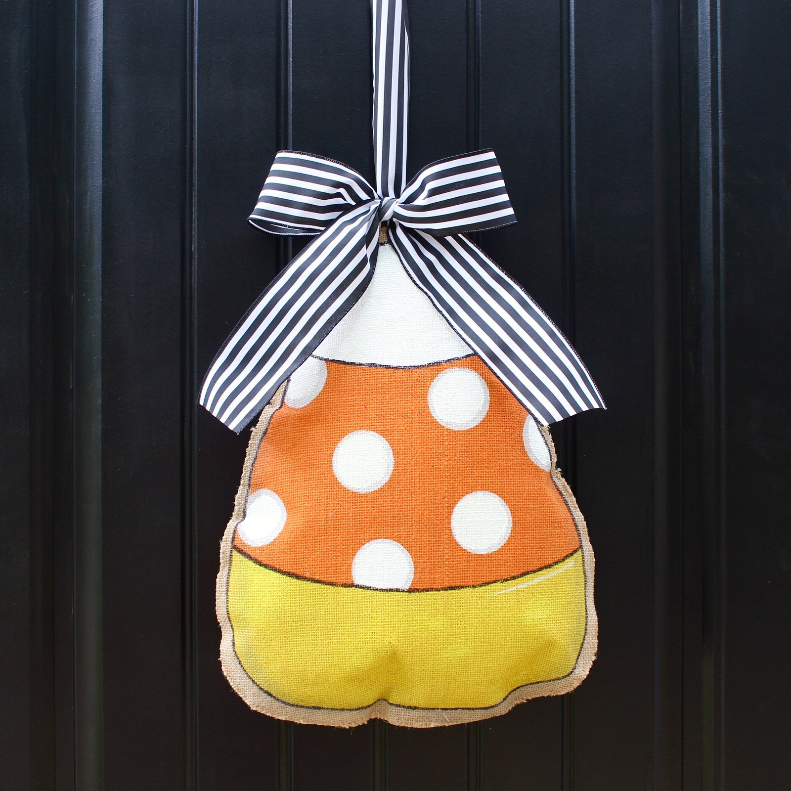 Candy Corn Door Hanger with Bow