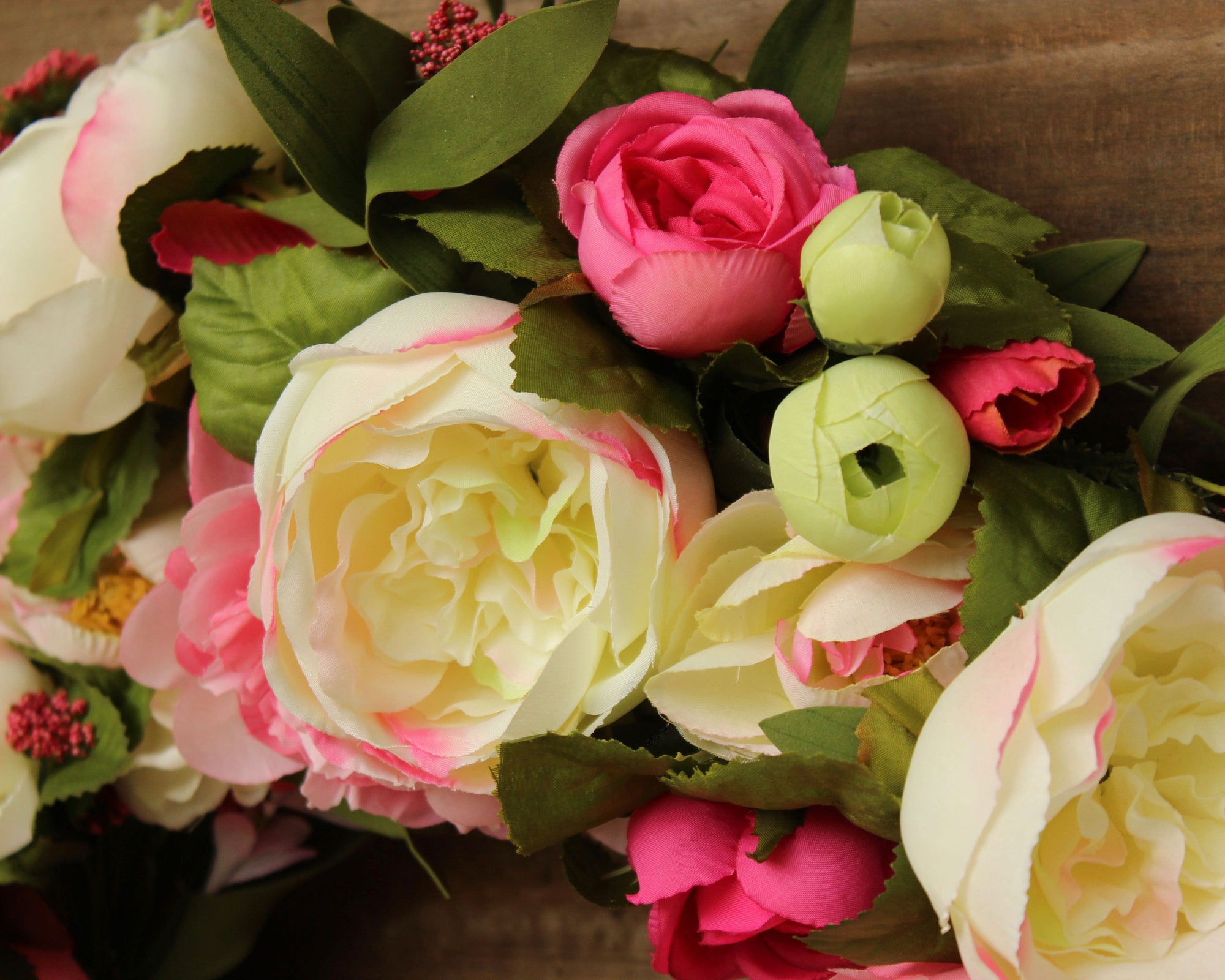 Pink Spring-Summer Floral Wreath