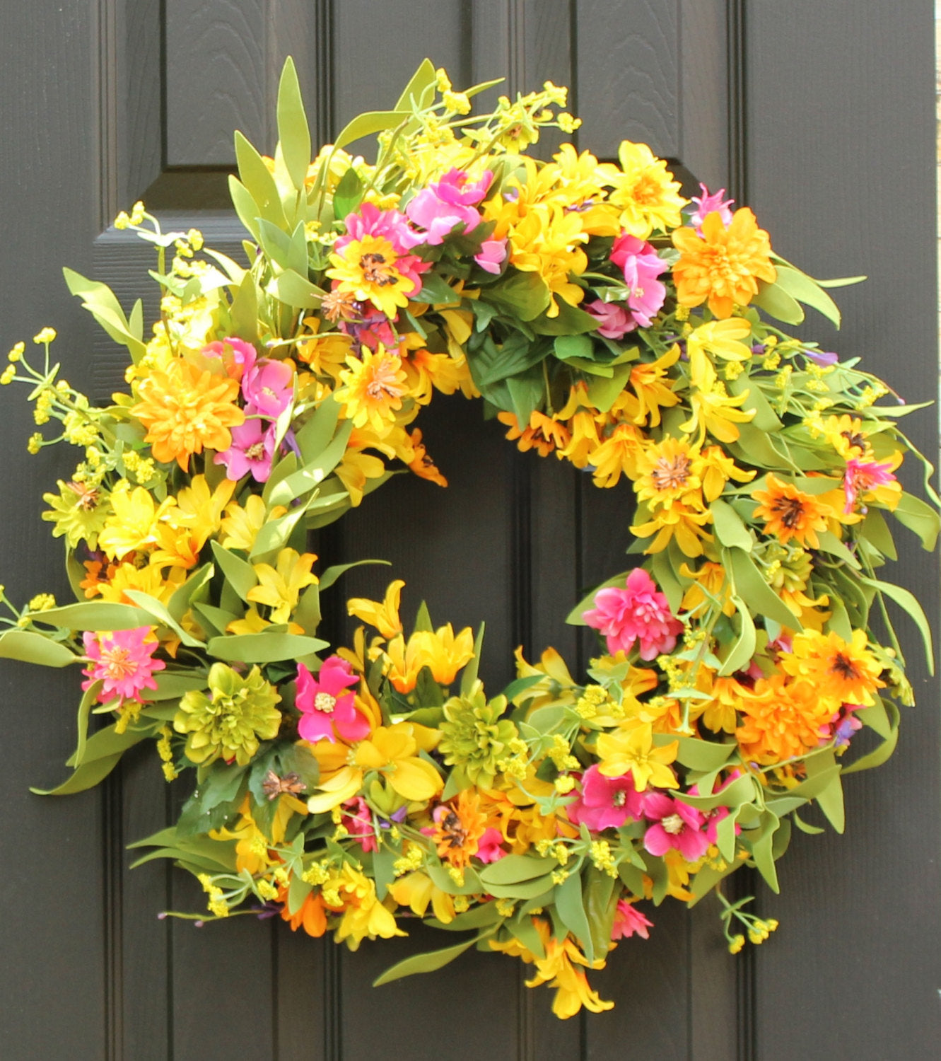 Floral Chrysanthemum Summer Wreath