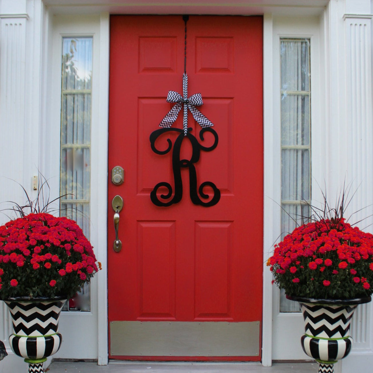 Monogram Door Hanger with Bow