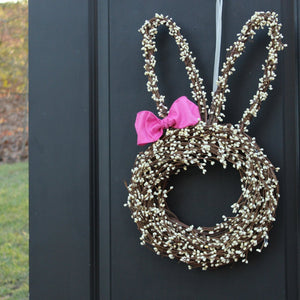 Easter Bunny Head Wreath