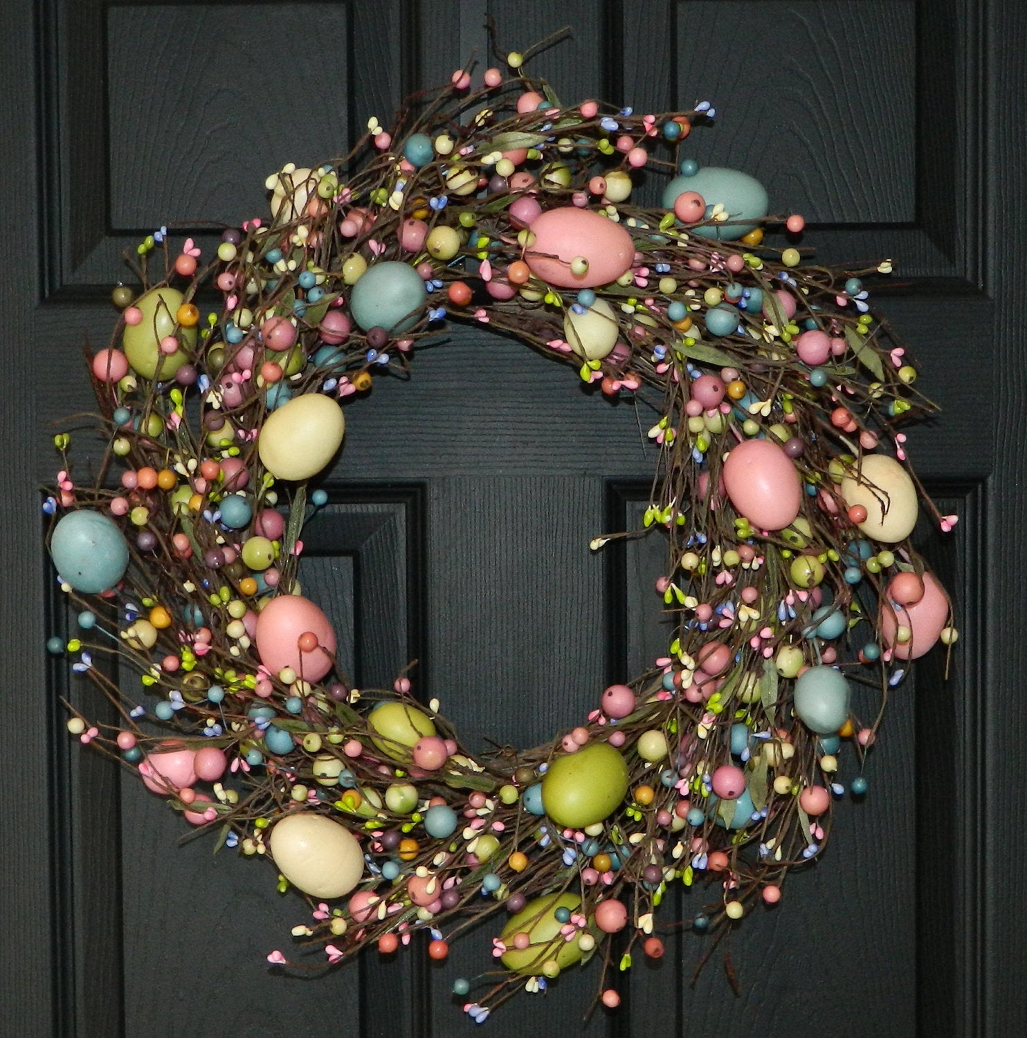 Rustic Easter Egg Wreath