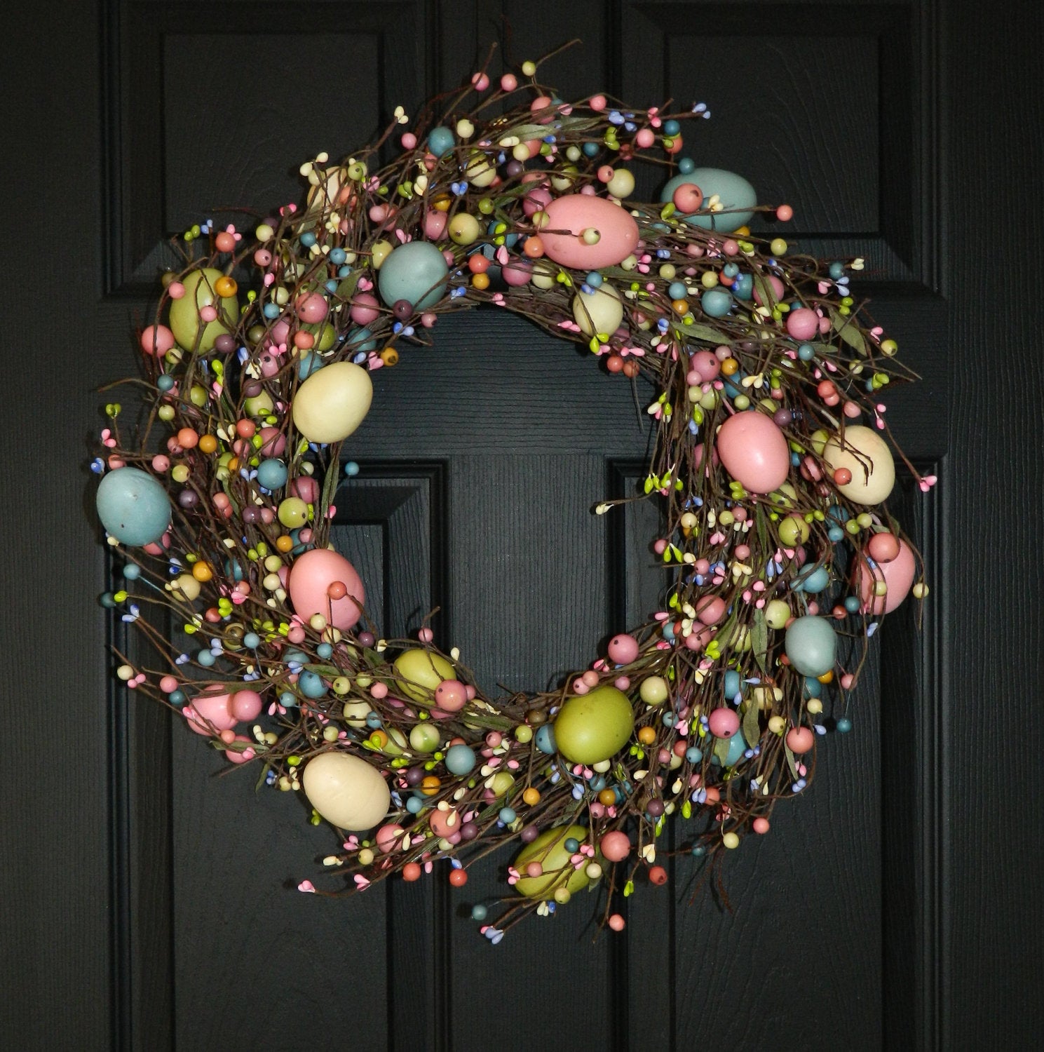 Rustic Easter Egg Wreath