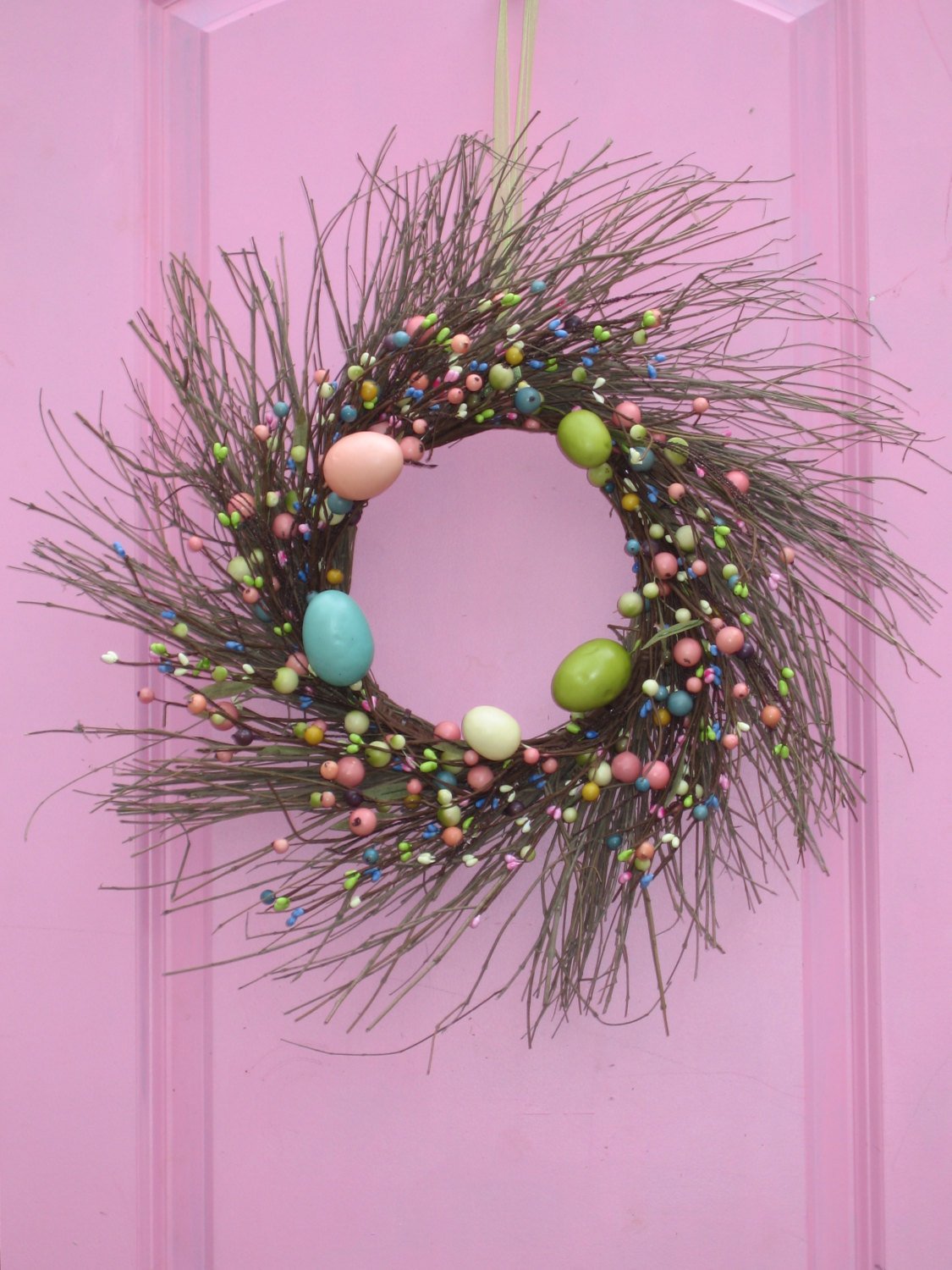 Primitive Easter Egg Wreath