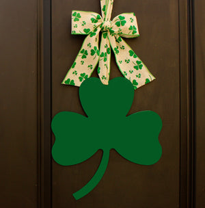 St. Patrick's Day Shamrock Door Hanger