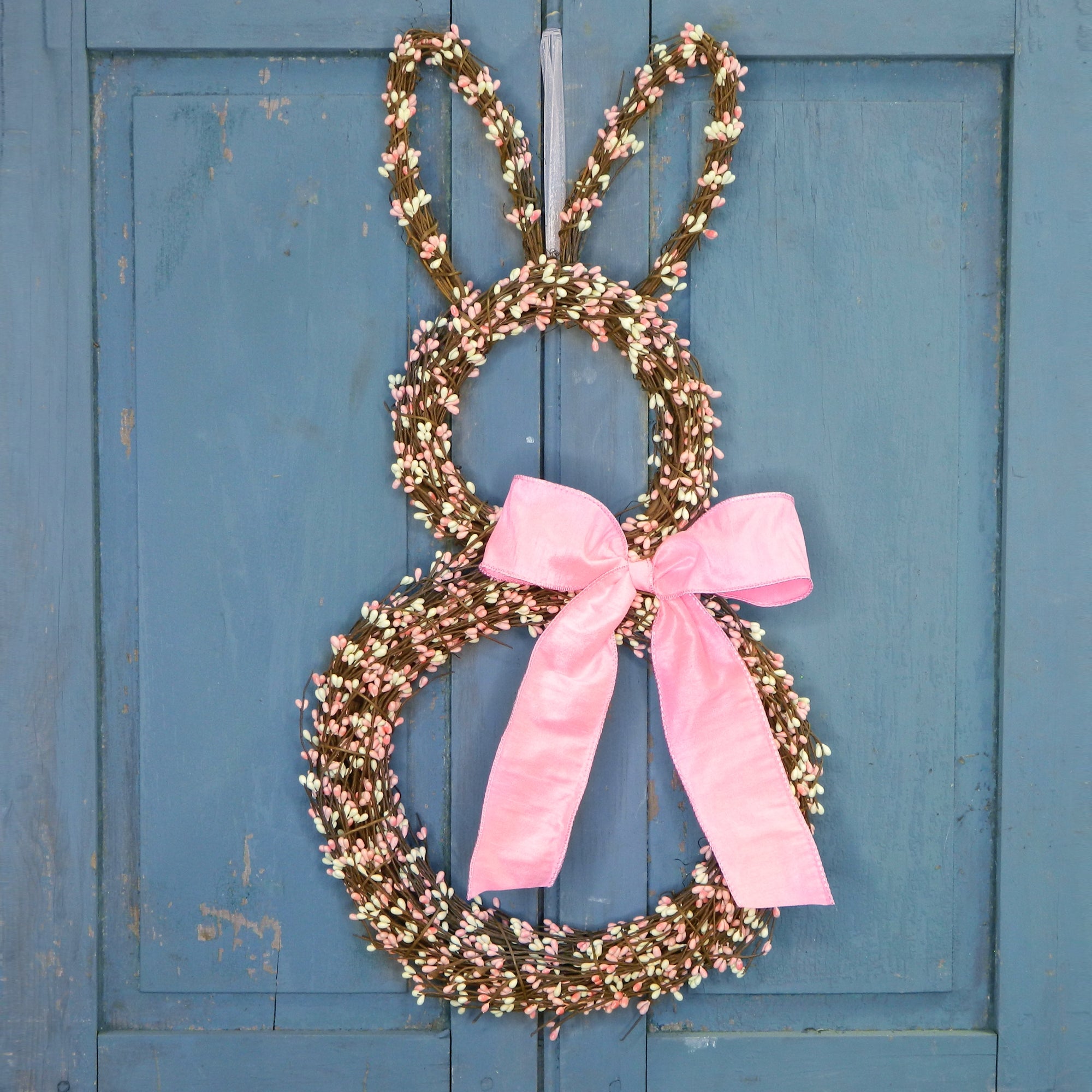 Pip Berry Bunny Wreath with Bow