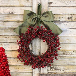 Mini Berry Wreath with Bow